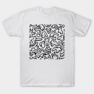 Doodle Animal Pattern T-Shirt